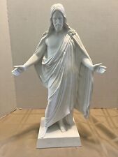 Estatua de mármol blanco de 18" de Jesucristo un momento en el tiempo mormón SUD CTR segunda mano  Embacar hacia Argentina