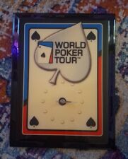 tour poker world wall clock for sale  North Branch