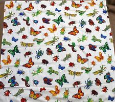 Toalha de mesa de tecido de algodão com bainha quadrada brilhante insetos coloridos ou outros usos comprar usado  Enviando para Brazil