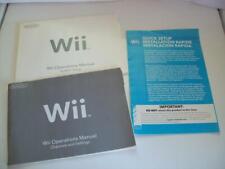 Manuales de operaciones de Wii configuración del sistema y canales y configuraciones + Guía de configuración rápida segunda mano  Embacar hacia Mexico