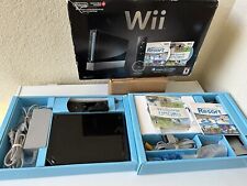 Consola Nintendo Wii negra completa en caja con Wii Sports & Sports Resort SELLADO segunda mano  Embacar hacia Argentina