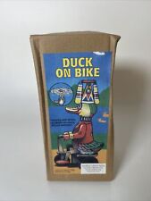 Vintage 90's Schylling Duck On A Bike Wind Up Tin Toy With Box Tested Working for sale  Shipping to South Africa