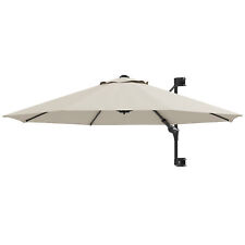 Parasol przeciwsłoneczny z wentylatorem, parasol ścienny na taras, ogród, basen, beżowy na sprzedaż  Wysyłka do Poland