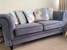 Seater velvet sofa for sale  MITCHAM