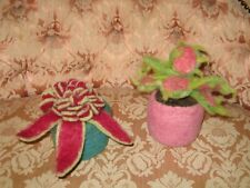 Needle felted flowers for sale  EVESHAM