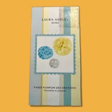 Decoraciones de pompón de papel decorativo para el hogar Laura Ashley, 3 tamaños y colores mixtos, usado segunda mano  Embacar hacia Argentina