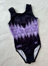 GK ELITE gymnastics Leotard LSU Tiger D1 College UNIVERSITY Purple NCAA Camp  CL, used for sale  Shipping to South Africa