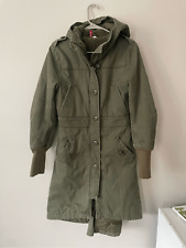 Divided Size 8 Womens Trench Army Green Midi Coat NEW, used for sale  Shipping to South Africa