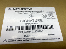 Enchimento de panela Signature Hardware 267712 Augusta 1,8 GPM cabo duplo montado na parede comprar usado  Enviando para Brazil