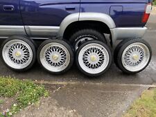 Used, Calibre Vintage Alloy Wheels 18" 4x108 With Tyres BBS Rep for sale  TAUNTON