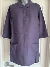 EX Camisa túnica Seasalt Cornwall Artists Journey linho ameixa empoeirada 8-20 RRP £70 comprar usado  Enviando para Brazil