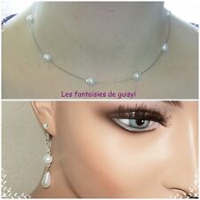 Parure collier perles d'occasion  Bouchain