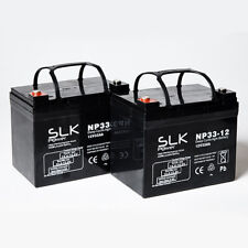 Pair 12v 33ah for sale  BEXHILL-ON-SEA