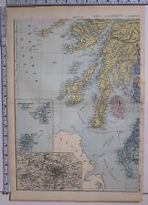 1891 antique map for sale  YORK