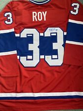 Usado, Camiseta deportiva de hockey firmada por Patrick Roy de los canadienses de Montreal con certificado de autenticidad segunda mano  Embacar hacia Argentina