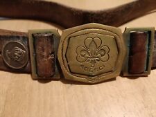Cintura cuoio scout usato  Torino