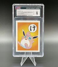 Juego de cartas coleccionables Pokémon ~ CGC 9 Wigglytuff “Karuta” losa japonesa vintage segunda mano  Embacar hacia Argentina