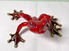 Barry Stein Bronze Sculpture Frog Figure - 2003 - Red Frog - NICE! for sale  Shipping to South Africa