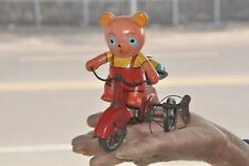 Vintage Wind Up Boy Riding Tricycle Plastic & Tin Colorful Toy , Japan? for sale  Shipping to South Africa