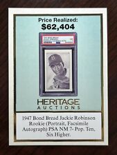 2023 Heritage Auctions National PROMO 1947 Bond Bread Jackie Robinson **LEIA comprar usado  Enviando para Brazil