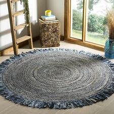 Alfombra trenzada hecha a mano alfombra india 100 % yute alfombra redonda de mezclilla alfombras de área reversible, usado segunda mano  Embacar hacia Argentina