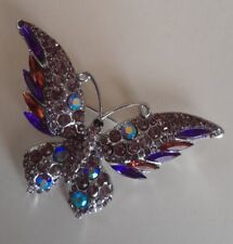Spilla farfalla viola usato  Italia
