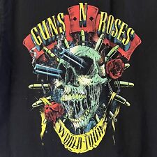 Camisa masculina turnê concerto Guns N' Roses adulta grande preta gráfica de ambos os lados EUA comprar usado  Enviando para Brazil