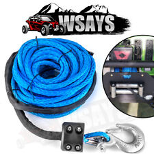 5/16" x50' Synthetic Winch Rope 12000LB Hook Stopper for UTV Jeep Winch Fairlead for sale  Shipping to South Africa