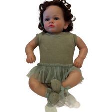 Roupas verdes claras corpo ponderado vinil macio meninas bonecas bebê renascido comprar usado  Enviando para Brazil