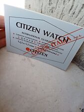 Citizen warranty international usato  Nereto