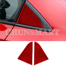 Fibra De Carbono Vermelho Triângulo Vidro Traseiro Acabamento Capa Capa Para Chevrolet Cruze 09-15 comprar usado  Enviando para Brazil