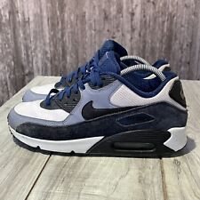 Tênis Nike Air Max 90 masculino tamanho 9 azul preto 302519-400 2018 com cadarço, usado comprar usado  Enviando para Brazil