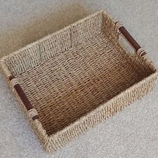 Rectangular seagrass baskets for sale  SEVENOAKS