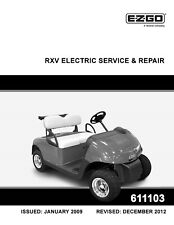 Usado, Manual de reparo de serviço compatível com 2009 - 2012 carrinho de golfe EZ-GO RXV elétrico 48 volts comprar usado  Enviando para Brazil