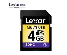 Usado, Cartão de memória Lexar 4GB SD SDHC SD C4 digital seguro SDHC classe 4 para câmera comprar usado  Enviando para Brazil