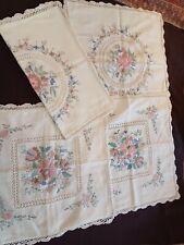 Set embroidered lace for sale  BANBURY