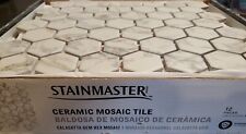 Estojo Stainmaster de 12 azulejos de parede de piso de mosaico hexagonal cerâmico 10 x 12 sem deslizamento comprar usado  Enviando para Brazil