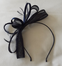 navy fascinator headband for sale  COVENTRY