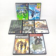 Lote de 7 jogos de combate PlayStation 2 PS2 FPS, Battlefield Medal of Honor Killzone comprar usado  Enviando para Brazil