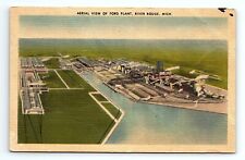 Aerial View Of Henry Ford Plant River Rouge Michigan Vintage Postcard for sale  Shipping to South Africa