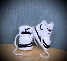 Crochet baby shoes Handmade crochet wool baby booties sneakers slippers trainers for sale  Shipping to South Africa