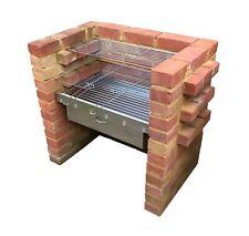 Kit barbecue fai da te in mattoni antracite e forno/armadio griglia in acciaio inox SECONDI usato  Spedire a Italy