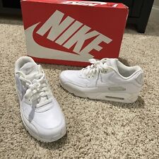 Usado, Novo! Nike Air Max 90 couro triplo branco estilo #302519-113 masculino tamanho 8.5 comprar usado  Enviando para Brazil