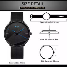 Reloj de cuarzo con cinturón de malla simple para hombre moda tendencia cinturón segunda mano  Embacar hacia Argentina