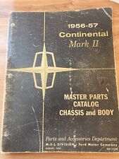 Usado, 1956-57 Continental Mark II Master Parts catálogo chassi e carroceria comprar usado  Enviando para Brazil