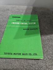 Manual de reparación de cárter y sistema de control de emisiones de escape Toyota 1967 segunda mano  Embacar hacia Argentina