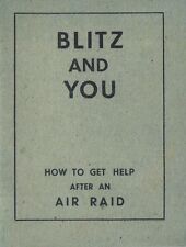 Folleto Blitz and You The Blitz Segunda Guerra Mundial 1939-1945 frente interno , usado segunda mano  Embacar hacia Argentina