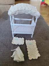 Vintage Dolls House Nursery Cot Crib Bassinet 1.12 Scale for sale  Shipping to South Africa