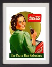Poster retro "Coca Cola" (REPRODUCTION) segunda mano  Embacar hacia Argentina