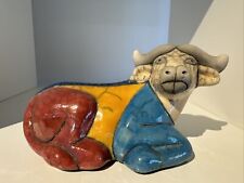 Raku keramikbüffel figur gebraucht kaufen  Tiefenbach